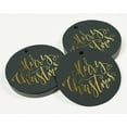 thumbnail image 3 of Inkdotpot Pack Of 50 Merry Christmas Favor Paper Tags Craft Real Gold Foil Hang Tags, 3 of 6