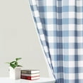 thumbnail image 2 of White and BlackTier Curtains,Buffalo Check Plaid Gingham Short Window Curtain for Cafe,Farmhouse,Bathroom,Kitchen & Living Room Rod Pocket Curtains (2 Panels), 2 of 9