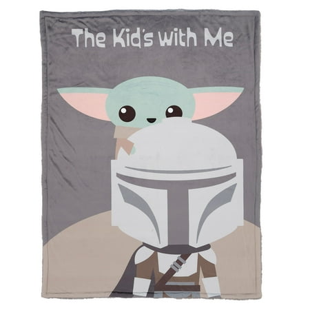 UPC: 0084122015593 | Lambs & Ivy Star Wars The Kids with Me Grogu/The Child/Baby Yoda Baby Blanket