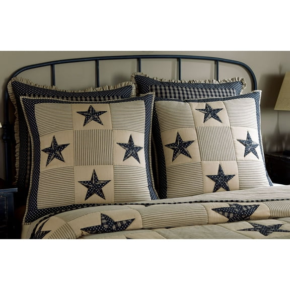 Park Designs Black Sturbridge Patch Euro Sham