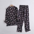 thumbnail image 2 of Xmyrz Womens Fall Pajamas Sets Recreation Homewear Long Sleeve Suitable Fresh Cotton Print Cartoon Pj'S Sleepwear Outfit, 2 of 9