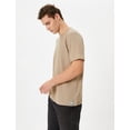 thumbnail image 2 of Camisole Textured Crew Neck Short Sleeve T-Shirt, 2 of 6