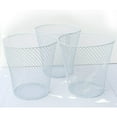 thumbnail image 5 of 9in Tall Wire Mesh Waste Basket, Small Round Open Top Wastebasket, Recycling Bins Garbage Waste Baskets, Wire Mesh Desk Can for Bathroom Bedroom Office School,White - 3PCS, 5 of 11