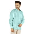 thumbnail image 3 of Bestman Solid Formal Button Down Shirt For Men Long Sleeve With Patch Pocket Business Wear, 3 of 7