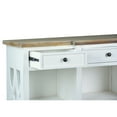 thumbnail image 3 of Sunset Trading Lattice Display Console White Brown Solid Wood Fully Assembled, 3 of 7