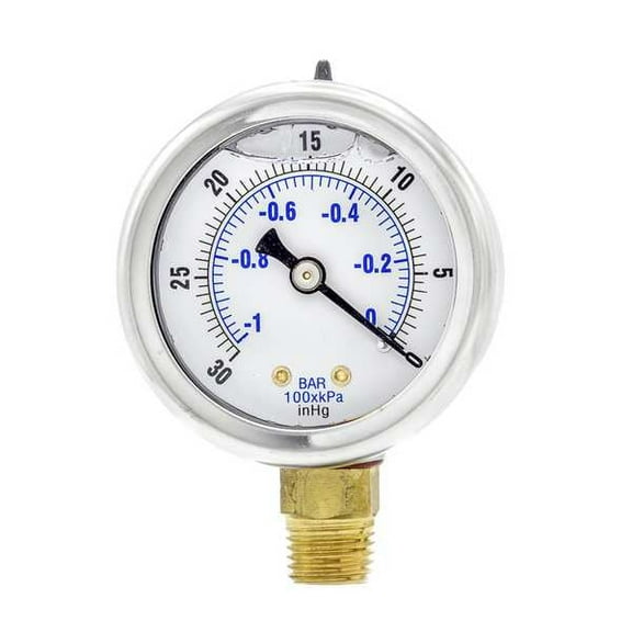 Pic Gauges Vacuum Gauge,1/4 in. NPT,2 in. 201L-204A