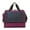 Burgundy, variant on Sports Gym Bag Foldable Travel Duffle Bag Carry On Weekender Bags Overnight Bag