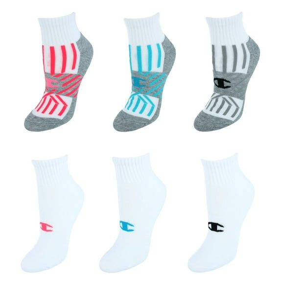 Champion Women's Performance Ankle Socks, 6 Pack