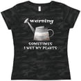 thumbnail image 3 of Inktastic Warning Sometimes I Wet My Plants Gardening Humor Women's T-Shirt, 3 of 5