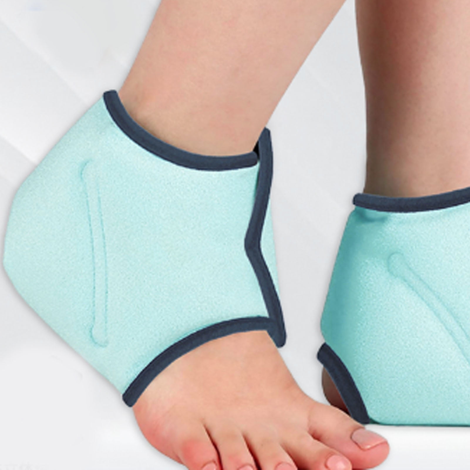 BOKYAN Ankle Ice Pack Reusable Cold Wrap Swelling Relief Soft Lightweight Heel Gel Pad for Sprains Sports Injuries Plantar Fasciitis Achilles Tendonitis Foot Pain Recovery Therapy