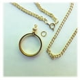 thumbnail image 2 of Coin Holder Nickel USA 5 cent Gold Plated 20" Chain Necklace Kit, 2 of 2