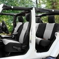 thumbnail image 3 of For 2007-2017 Jeep Wrangler JKU 4 Door FH Group Neoprene Waterproof Custom Fit Car Seat Covers Full Set - Gray, 3 of 10