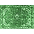 thumbnail image 1 of Ahgly Company Indoor Rectangle Medallion Emerald Green Traditional Area Rugs, 2' x 4', 1 of 4