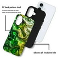 thumbnail image 3 of FKBRCL4U Compatible with iPhone 16 Plus Matte Case, Abstract Green Liquid Swirling Alcohol Pattern for Girl Full Body Design Soft Silicone Drop Shock Scratch Protection for iPhone 16 Plus, 3 of 7