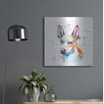 thumbnail image 6 of Luxe Metal Art 'Colorful Watercolor Basenji' by Furbaby Affiliates, Metal Wall Art, 24"x24", 6 of 8