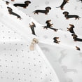 thumbnail image 4 of Homewish Kawaii Dachshund Twin Duvet Cover,Dog Paw Bone Twin Bedding,White,Reversible,2-Piece,1 Duvet Cover and 1 Pillowcase, 4 of 6