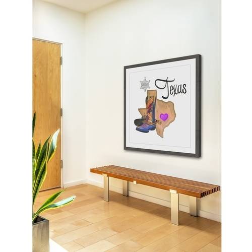 "Sheriff Is Home" Framed Painting Print