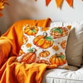 thumbnail image 6 of Fall Throw Pillow Covers 18x18 Inch Set of 4, Fall Pumpkin Home Decorative Pillow Cover Happy Fall Y'all Farm Fresh Pumpkin Outdoor Farmhouse Pillow Cases for Sofa Couch Autumn Thanksgiving Harvest, 6 of 11