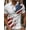White, variant on DCDany Men's 4th of July Independence Day American Flag Short Sleeve Polo Golft Shirt White XL