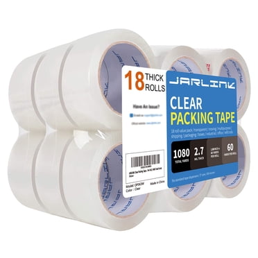Pacific Mailer Packing Tape 36 Rolls - 1.88 Inch Heavy Duty Clear Shipping Tape