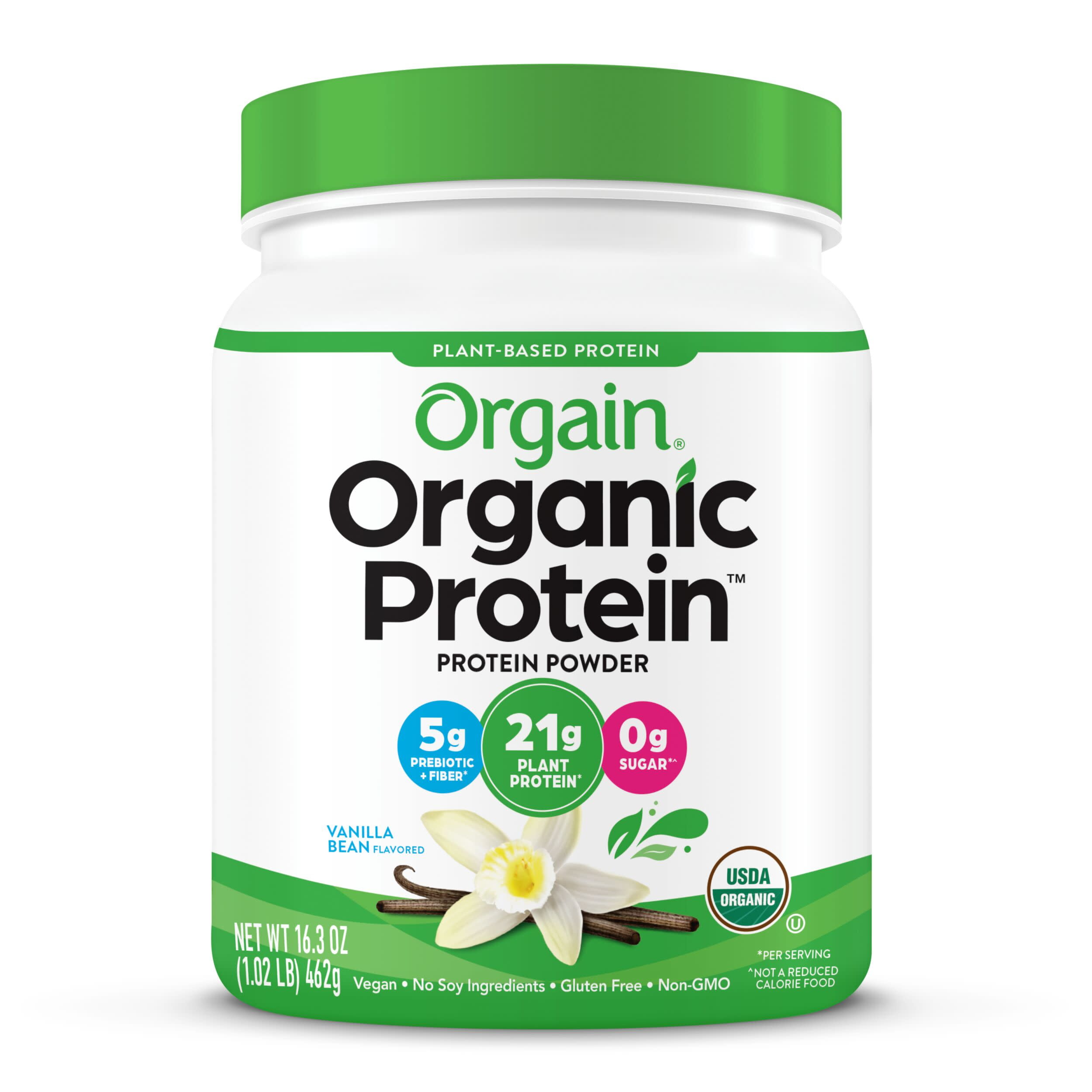 vanilla orgain organic based nutrition chocolate 21g 32oz peanut superfoods proteina vegana vanilie organica immunity honeycrisp gnc 02lb