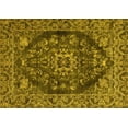 thumbnail image 1 of Ahgly Company Machine Washable Indoor Rectangle Persian Yellow Traditional Area Rugs, 2' x 5', 1 of 4