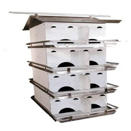 Birds Choice 4-Floor-16 Room Purple Martin House with Starling Resistent Holes