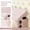 Pink, variant on Mattress Wedge Pillow, Back Support Pillow for Reading, Bed Gap Filler to Fill the Space Between Bed End and Wall（Gray）
