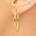 thumbnail image 3 of 14k 2mm Oval Hoop Earrings, 3 of 3
