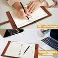 thumbnail image 4 of Hardcover Executive Notebooks for Men Women - A5 Large Leather Journals for Writing with Pen, 200 Pages Thick Paper with Pen for Working, School, Daily Diary and Note Taking, 4 of 7