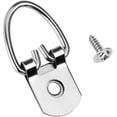 thumbnail image 1 of D Ring Picture Hangers kit Frame Hanging Hardware with Screw Pack of Single Hole 60 Pcs, 1 of 5