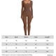 thumbnail image 3 of Mono De Yoga Trajes de ropa activa para mujer Mono de ropa deportiva con cuello cuadrado para deportes (marrón XL) Sywqhk Para Estrenar, 3 of 6