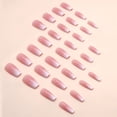 thumbnail image 3 of BESTSKY Coffin Press on Nails Medium Long Girls Fake Nails with Ombre&Glitter Nail Press Ons Design,Acrylic Artificial False Nails Stick on Nails for Women, 3 of 16