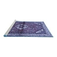 thumbnail image 2 of Ahgly Company Machine Washable Indoor Square Persian Blue Traditional Area Rugs, 8' Square, 2 of 4