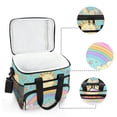 thumbnail image 6 of FORMRS Insulated Cooler Bag 24 Cans Capacity Soft Leakproof Lunch Box with Side Pockets, Retro Blue Rainbow, 6 of 7