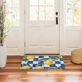 thumbnail image 3 of Yayeee Doormat for Indoor Entrance 32" x 20" Non Slippery Floor Rug, Lemon Checkered, 3 of 8