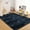 Tie-dye Navy, variant on HOMERRY Plush Polyester Shag Area Rug 2'x 6' Fluffy Runner Rug Plush Decorative Runner Rug for Indoor Home Floor Carpet, Tie-dye Dark Gray