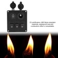 thumbnail image 3 of Suuonee Light Switch, Car Marine 3+2combination LED Single Rocker Green Light Switch+Car +Cigar Lighter, 3 of 8
