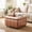 Brown, variant on Poshby Square Faux Leather Storage Ottoman, Coffee Table Footrest Stool with Pulley Legs for Living Room or Bedroom, Dark Brown