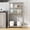 B, variant on EastVita Stainless Steel Overshelf Shelves for Work and Prep Table 12 x 36 Inch 2 Tier Double Deck Overshelf with Adjustable Shelf Commercial Countertop Shelf for Kitchen Restaurant