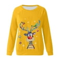 thumbnail image 4 of Pntutb - Sudadera con estampado navideño de manga larga para mujer, informal, a la moda, blusa Pntutb Pntutb-1237, 4 of 6