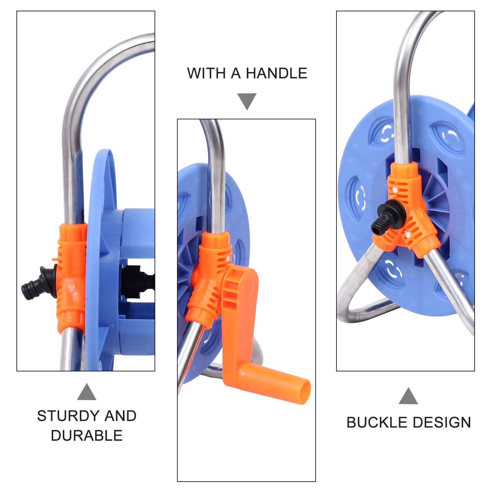 FOMIYES Hose Reel with Handle for Convenient Hose Storage and Easy Outdoor Watering Organization