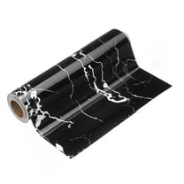 Uxcell Wood Grain Wallpaper Border 8" x 16.4ft Textured Frame Sticker, Black Cloud