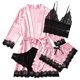 thumbnail image 1 of Tallas grandes Lencería sexy Mujer Seda Bata Satén Albornoz Ropa de dormir Pijamas Fridja nalpqowj18371, 1 of 5