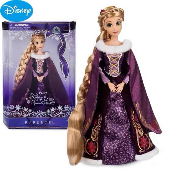 Disney 2021 Tangled Rapunzel Holiday Special Edition Doll Action Figure Collection Souvenir Doll Model Children's Holiday Gifts