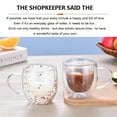 thumbnail image 4 of Creative Double Wall Glass Cup Real Flower Conch Flash E2 Glass Filler Cups L5O4, 4 of 8