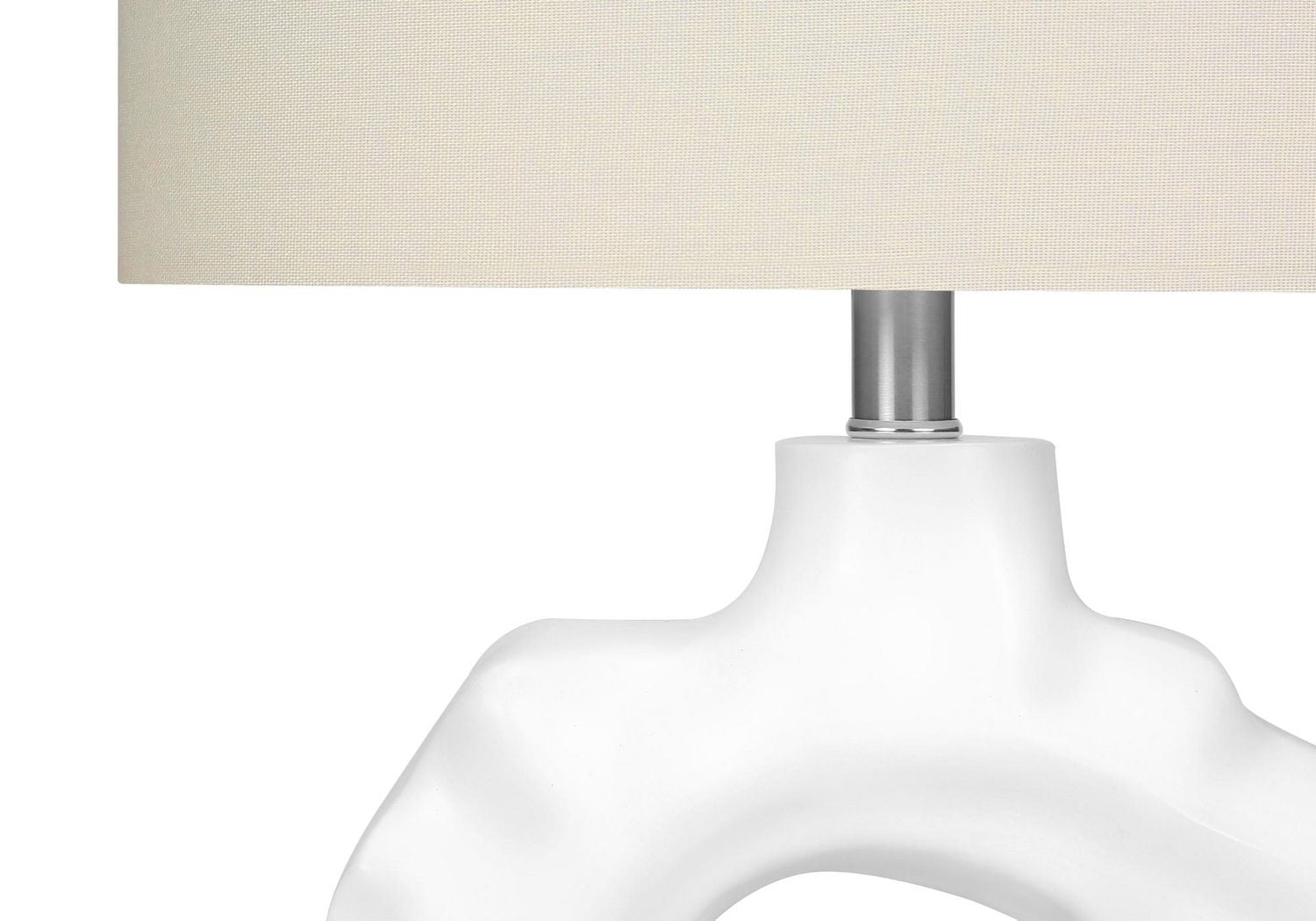 Monarch Specialties  Luminaire, 25"h, Lampe De Table, Résine Crémeuse, Teinte Ivoire / Crème, Moderne