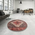 thumbnail image 3 of Ahgly Company Indoor Rectangle Traditional Brown Red Medallion Area Rugs, 5' x 7', 3 of 6