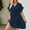 Navy, variant on 2024 New Year Reset AXXD White Bathing Suit Cover Up Women Bathing Suit Sheer Cover Ups Button Bikini Swimsuit Beach Loose Short Sleeve Dress Skirt