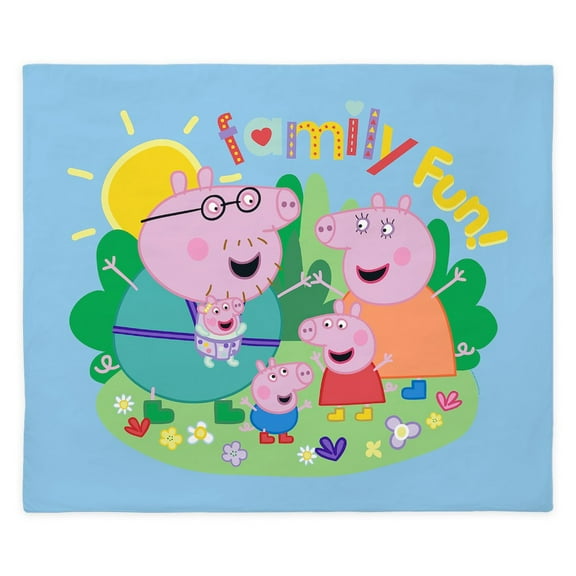 CafePress - Peppa Pig: Family Fun! - King Duvet Cover, Printed Comforter Cover, Unique Bedding,